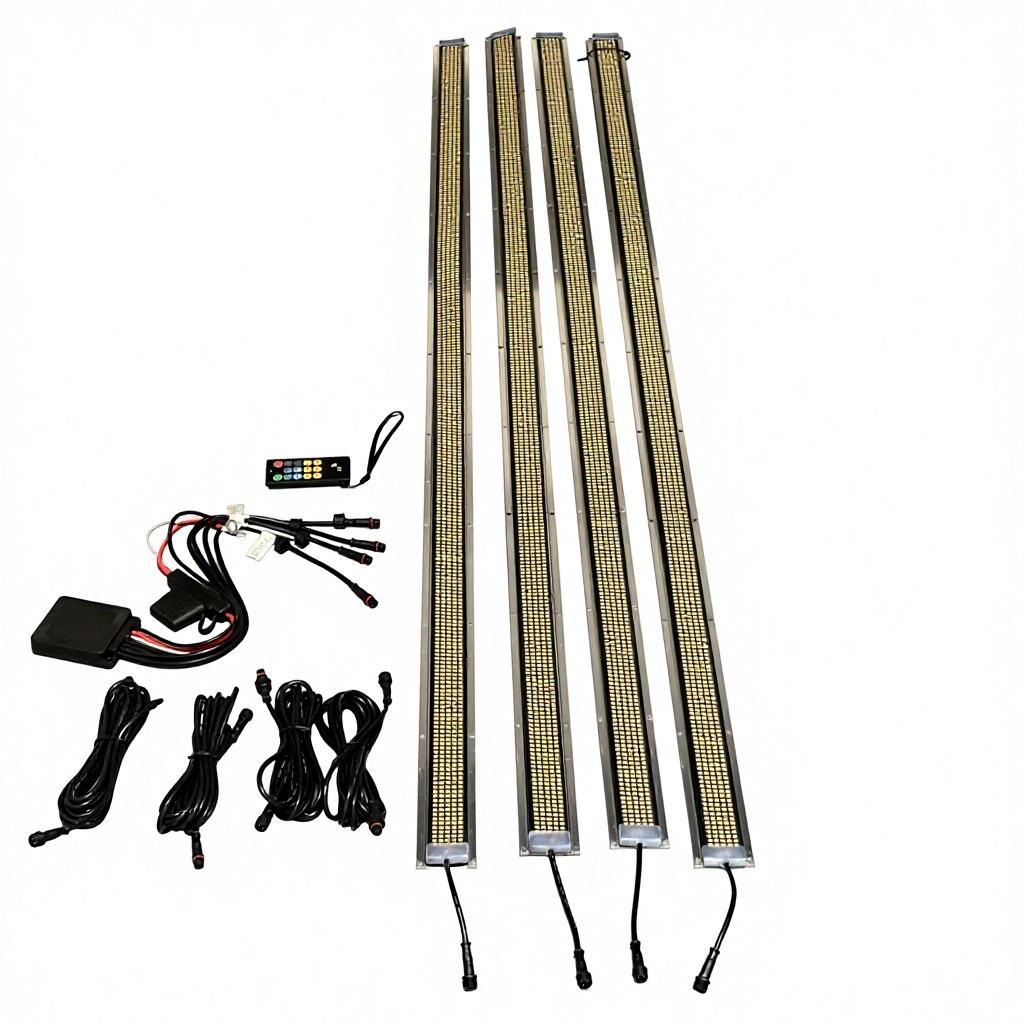 24 - 70in 5 row strip lights with aluminum backing - Bailey Performance Parts